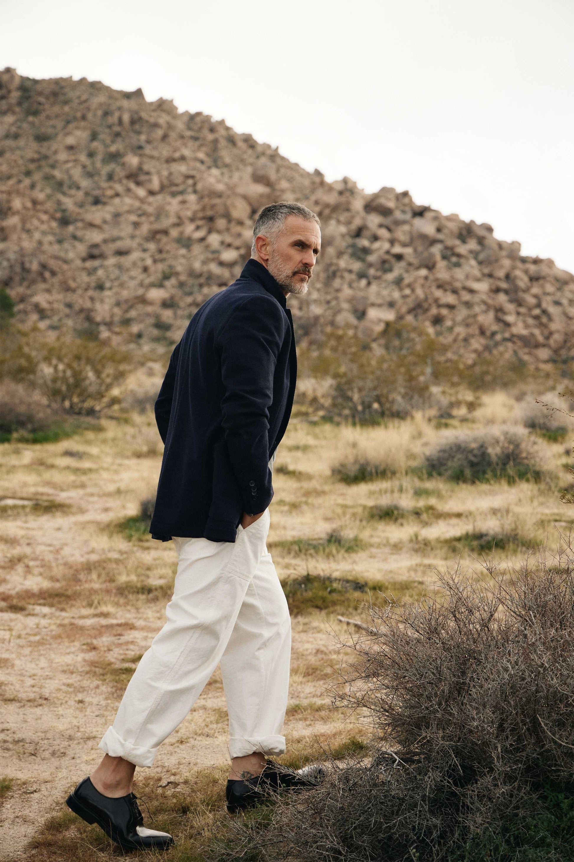 Italian Tour Knit Sport Coat in Navy