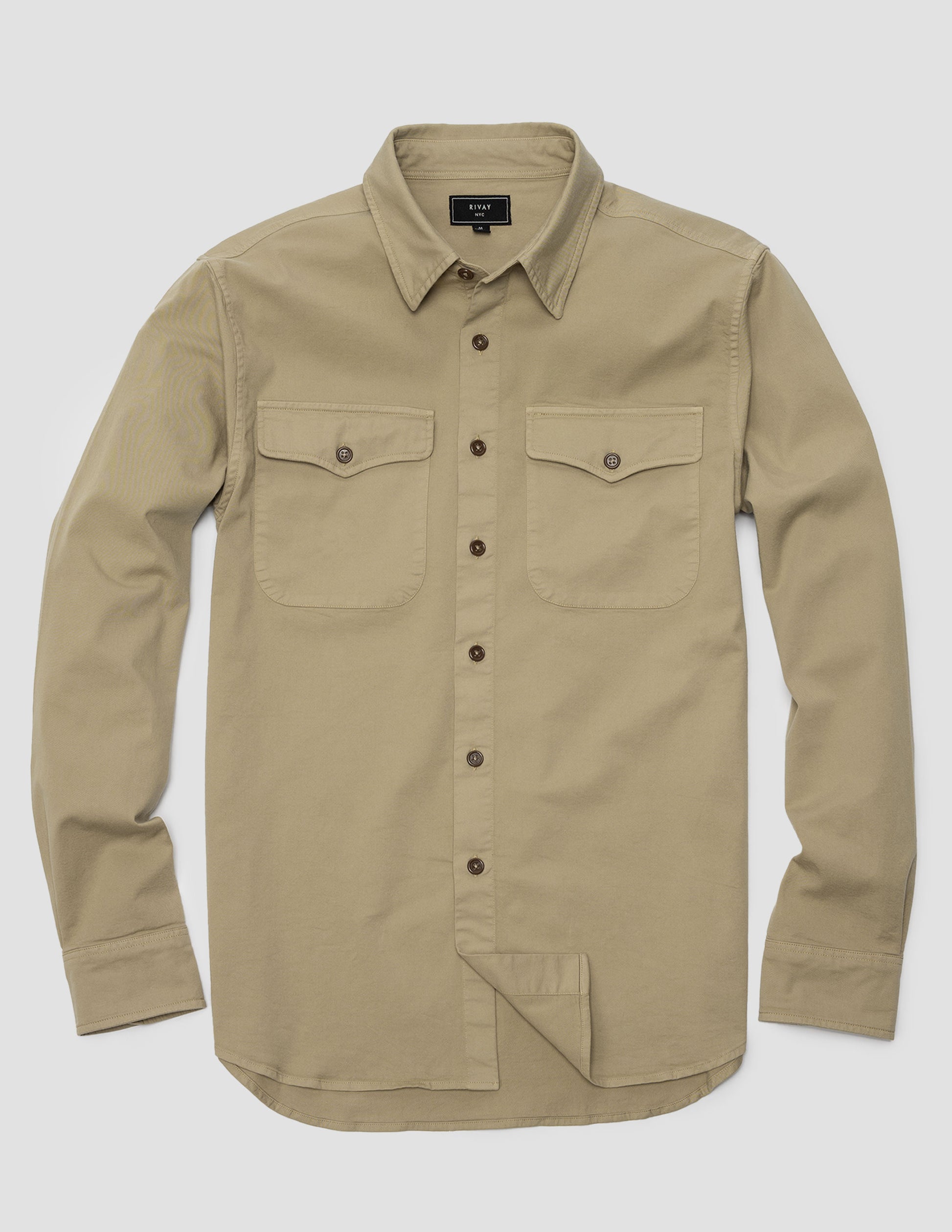 Rivay Tarpon Utility Shirt in Khaki