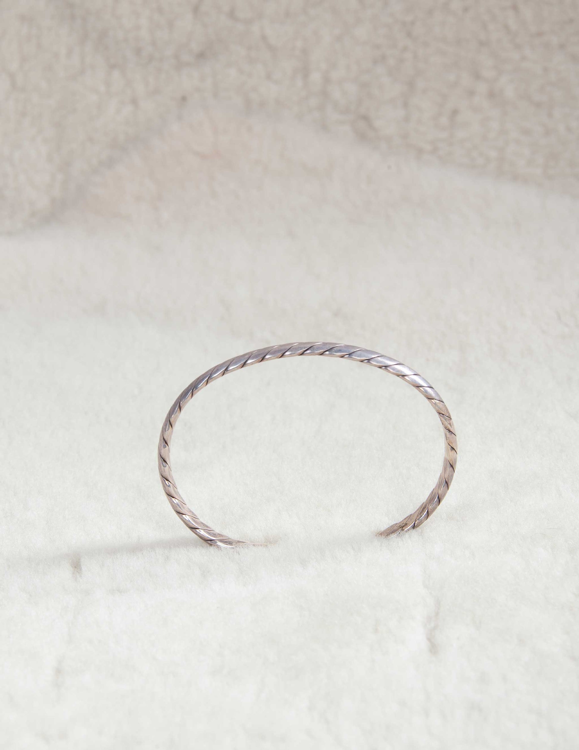 Vintage Sterling Silver Twisted Sterling Cuff