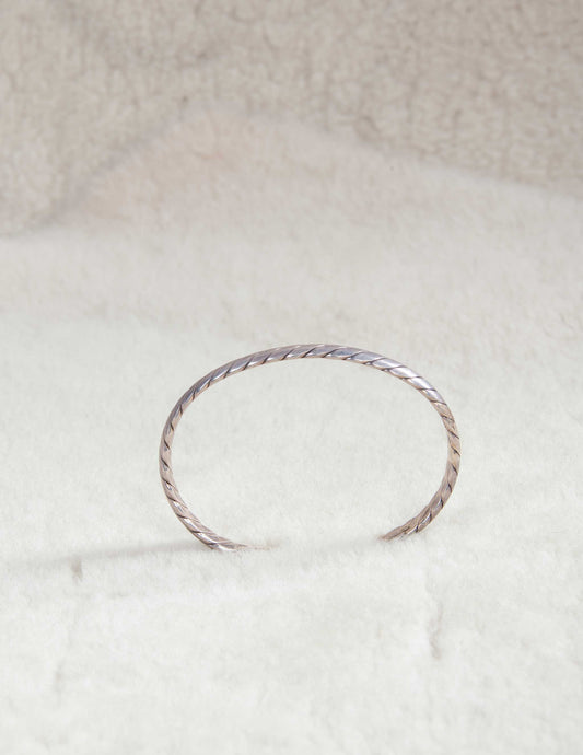 Vintage Sterling Silver Twisted Sterling Cuff