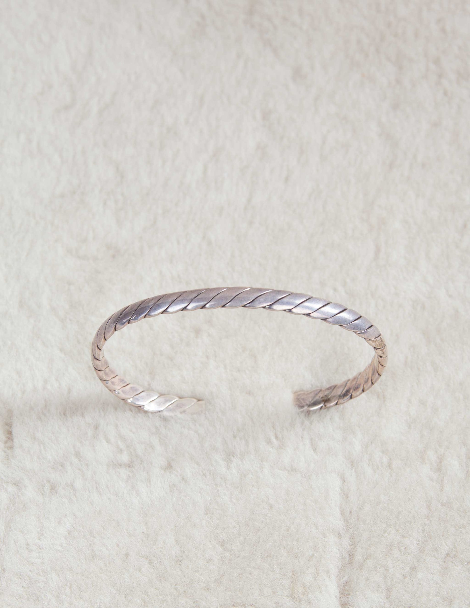 Vintage Sterling Silver Twisted Sterling Cuff