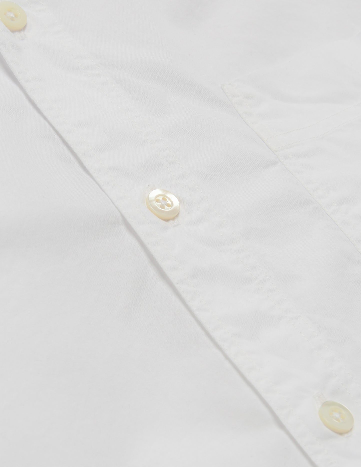 Rivay Type 104 Garment Dyed Poplin Button Down in White