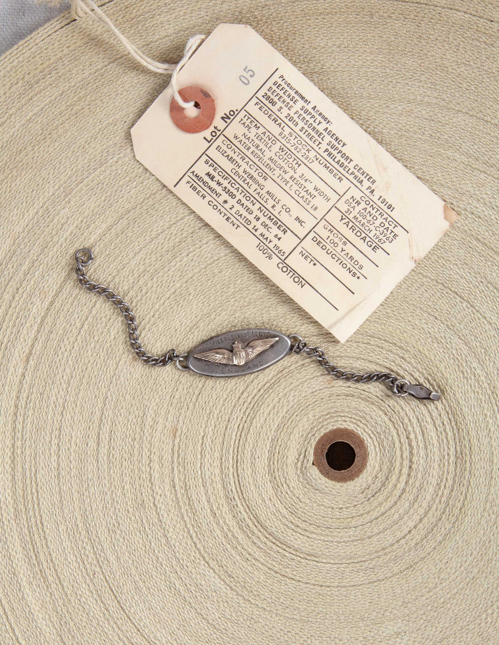 WWII Air Transport Auxiliary ID Bracelet