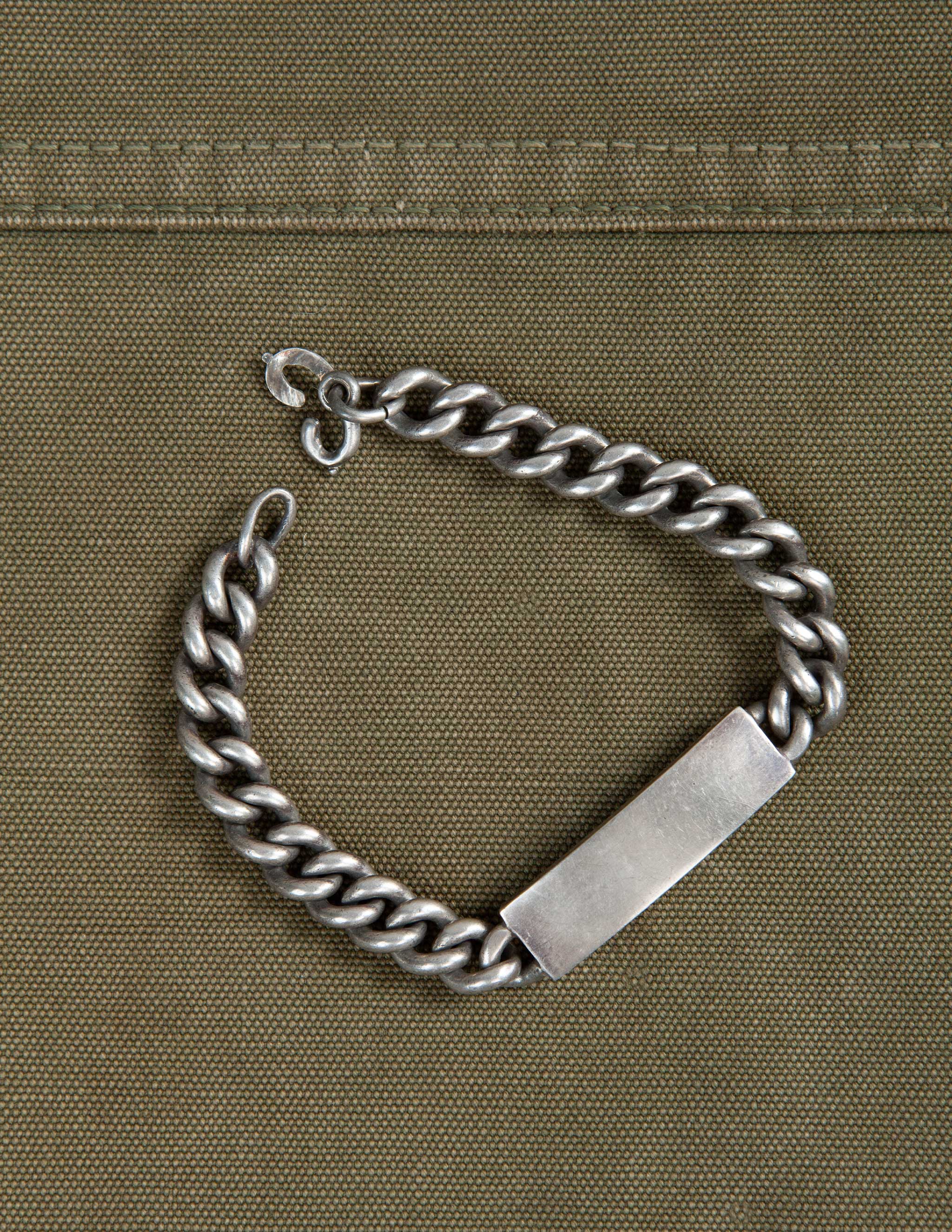 Vintage Sterling Silver Military ID Bracelet – RIVAY