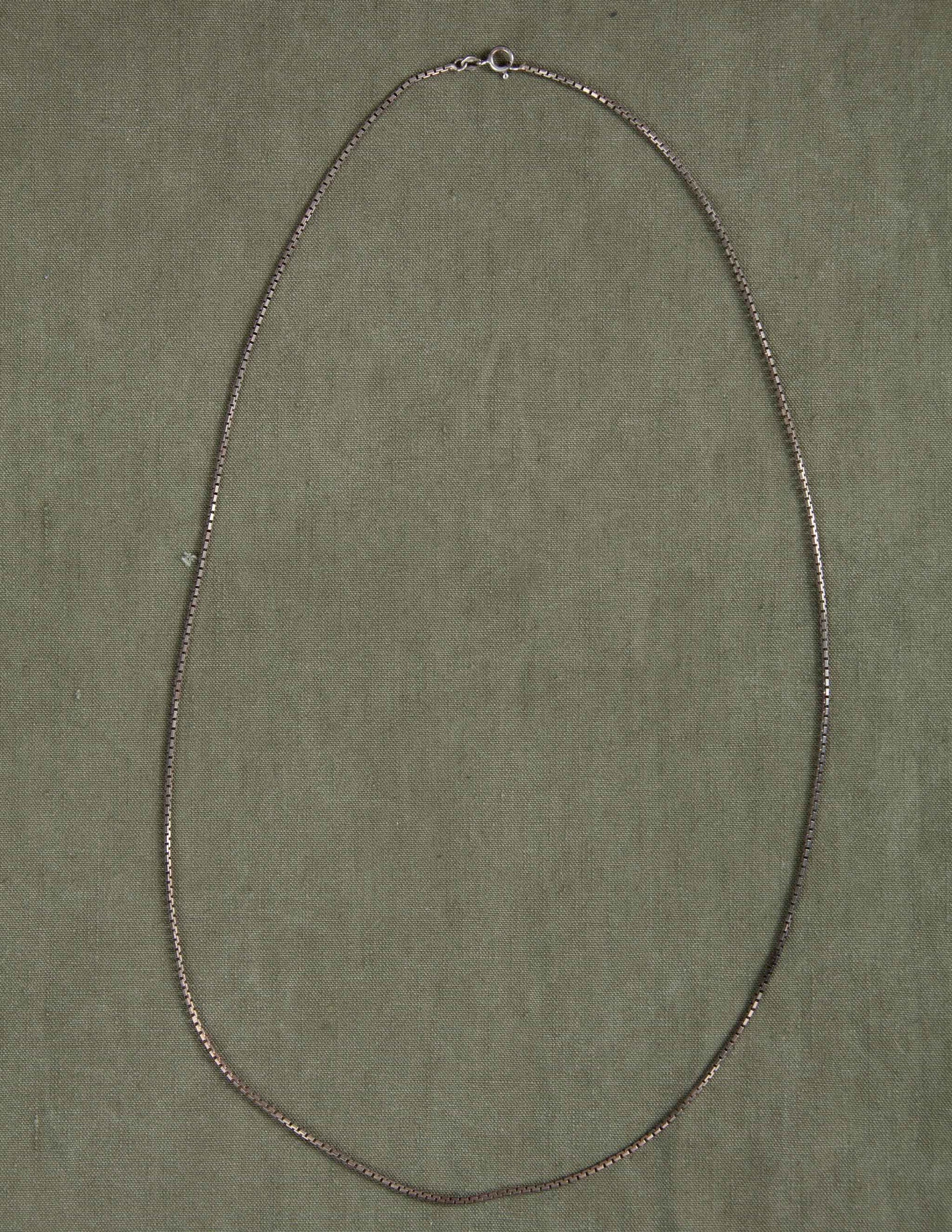 Vintage Sterling Silver Box Chain