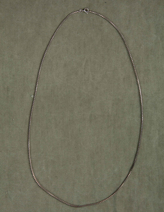 Vintage Sterling Silver Box Chain