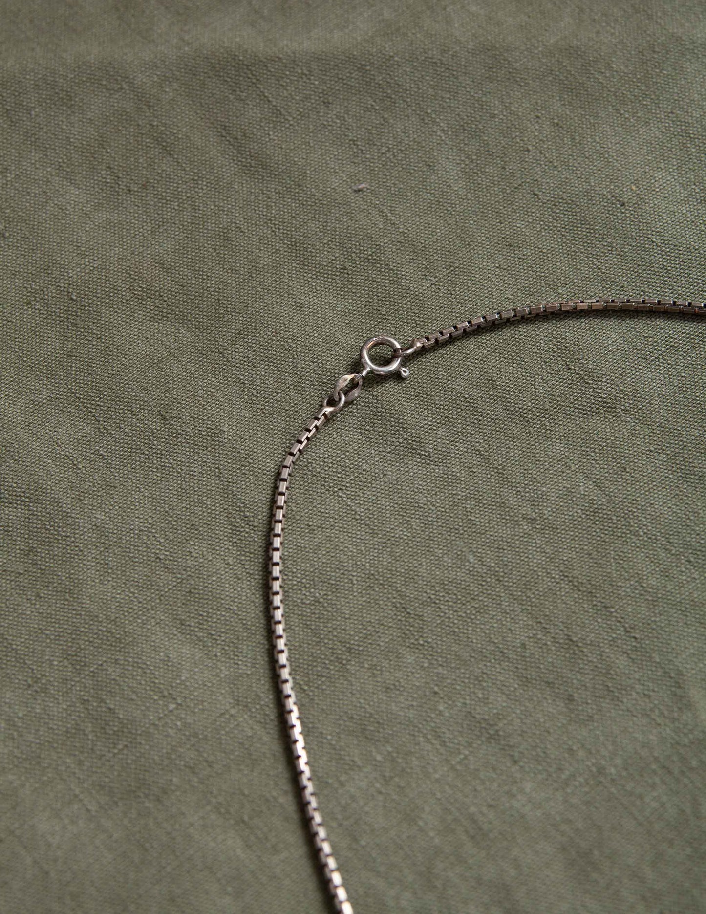 Vintage Sterling Silver Box Chain