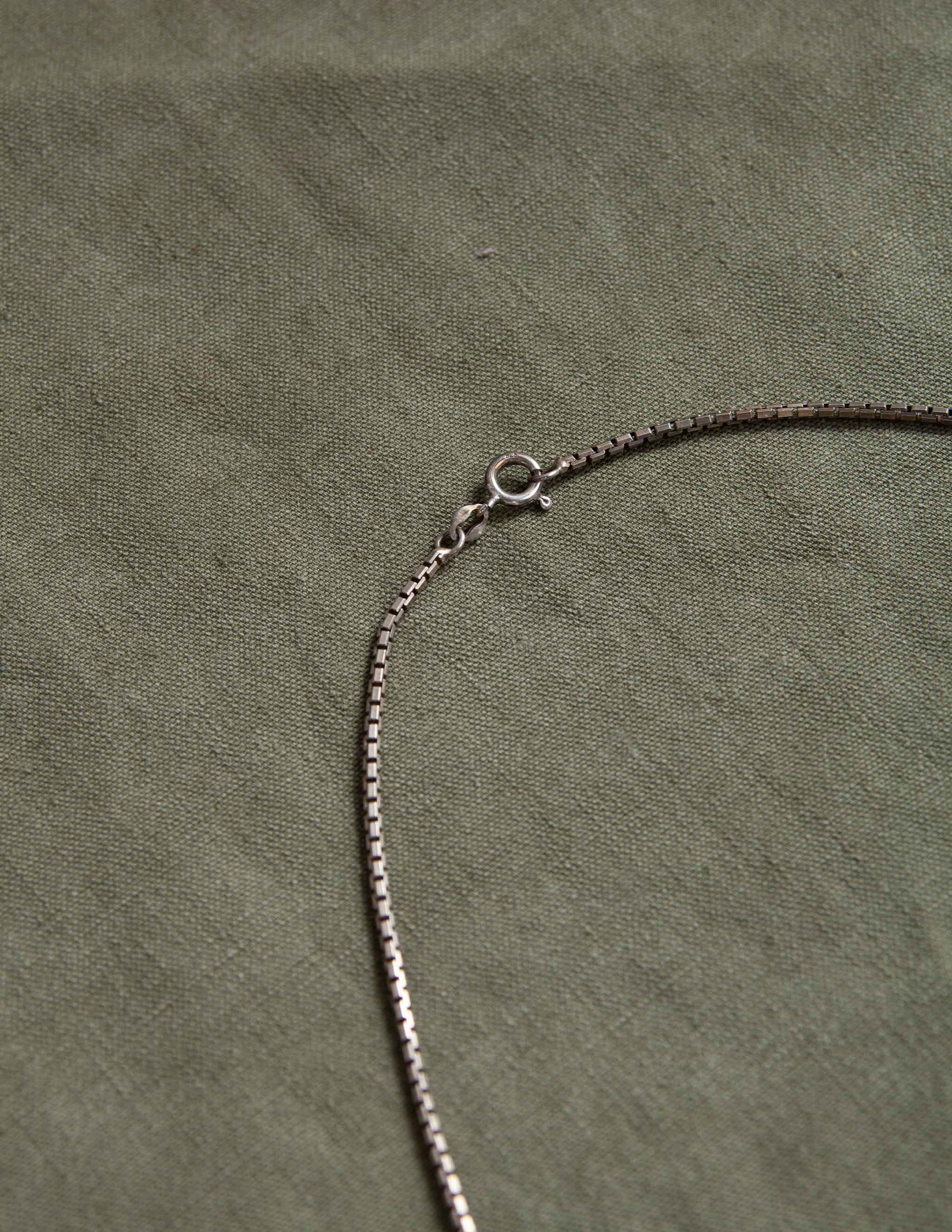 Vintage Sterling Silver Box Chain
