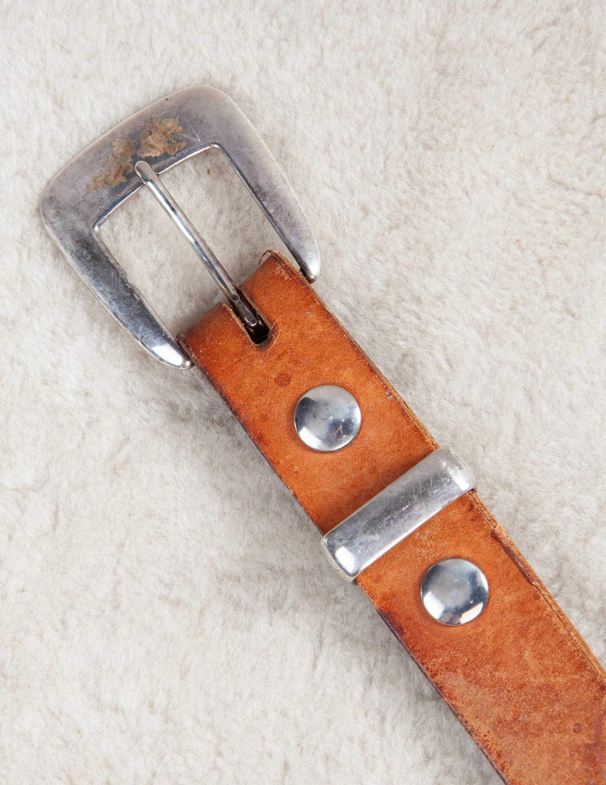 Vintage Wide Leather Western Belt
