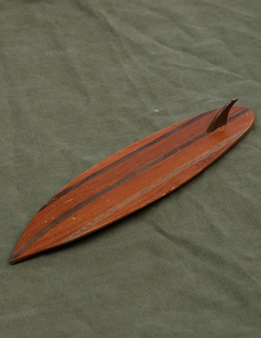 Vintage Wooden Surfboard Model
