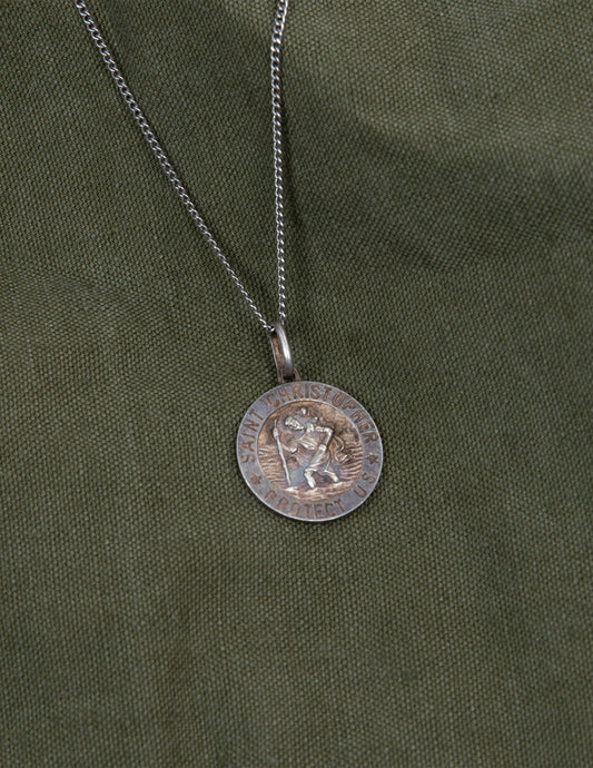 Vintage Saint Christopher Pendant Necklace