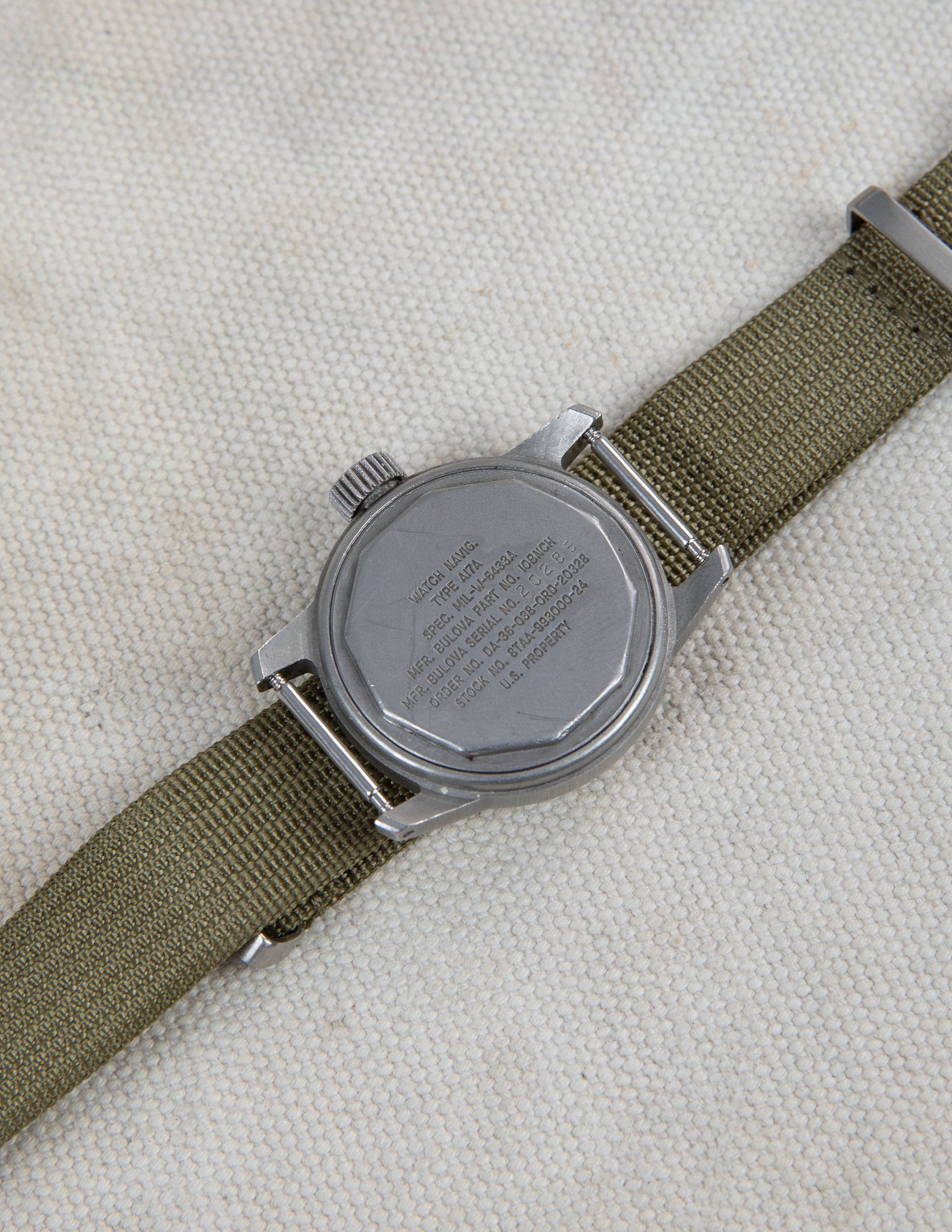 Vintage Bulova A-17A U.S. Military Navigation Watch