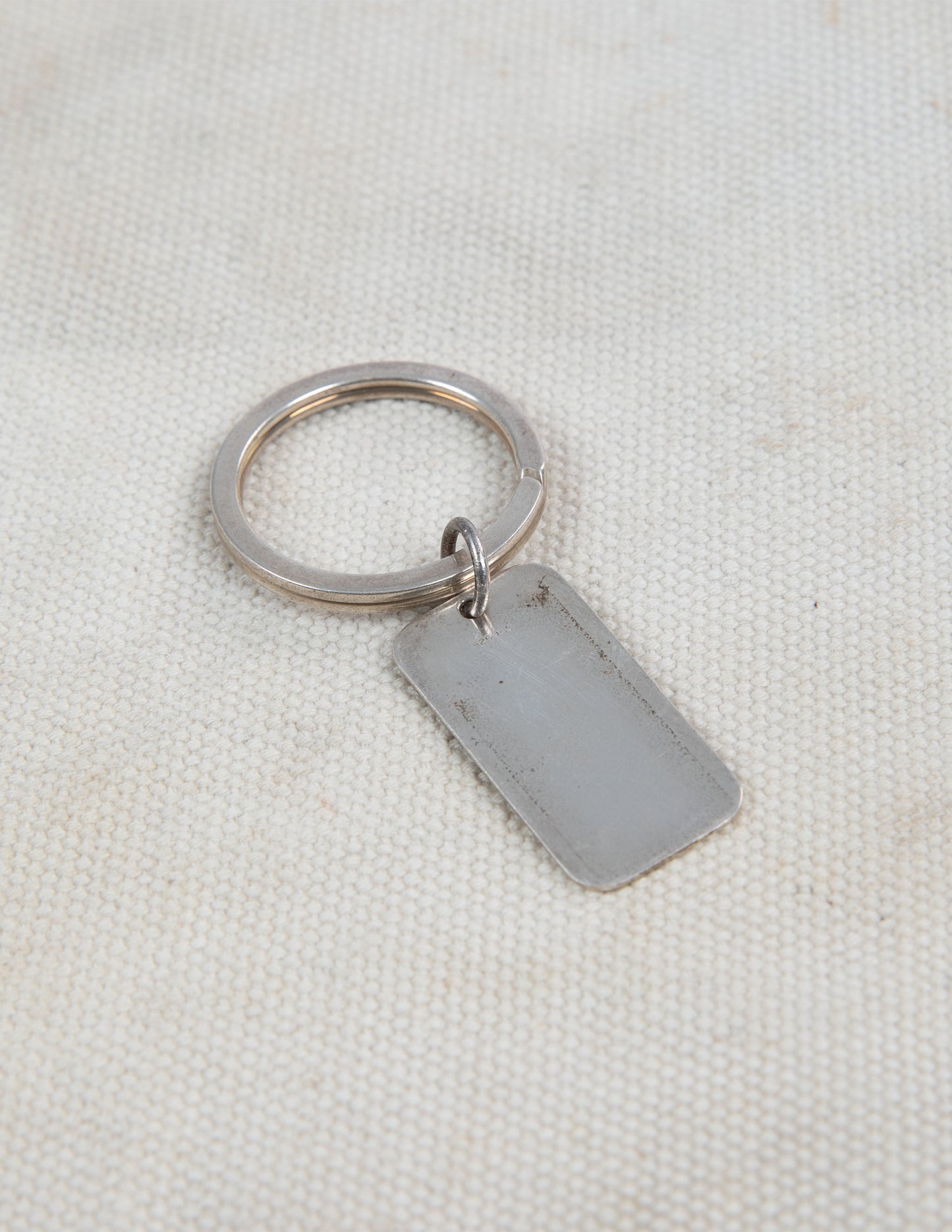 Vintage Art Deco Initial Sterling Silver Keychain