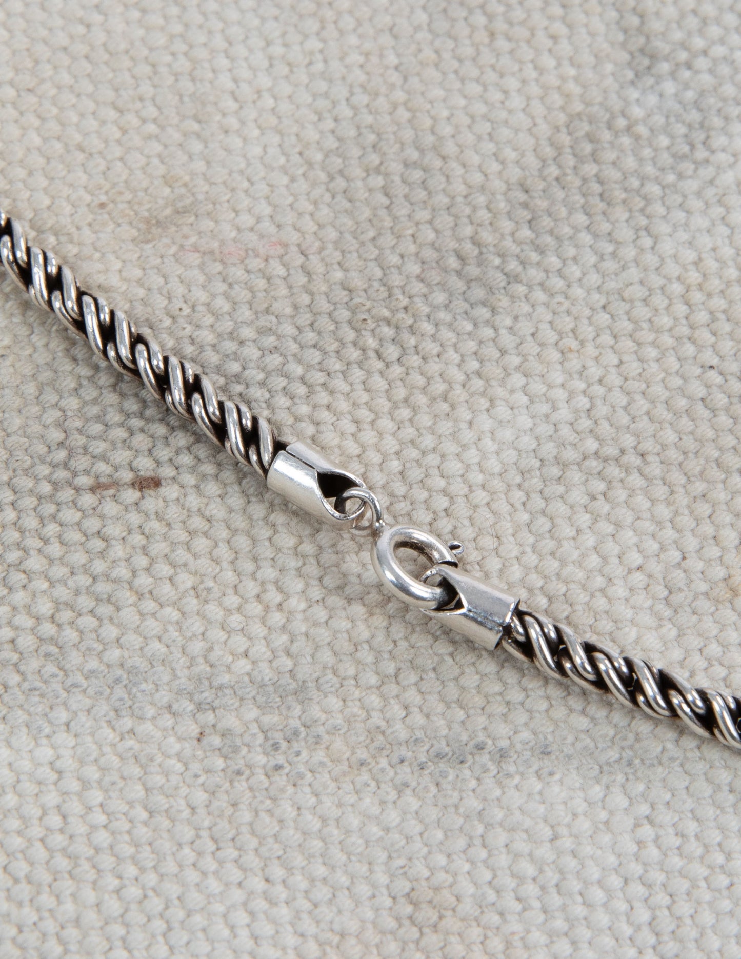 Vintage Sterling Silver Rope Chain