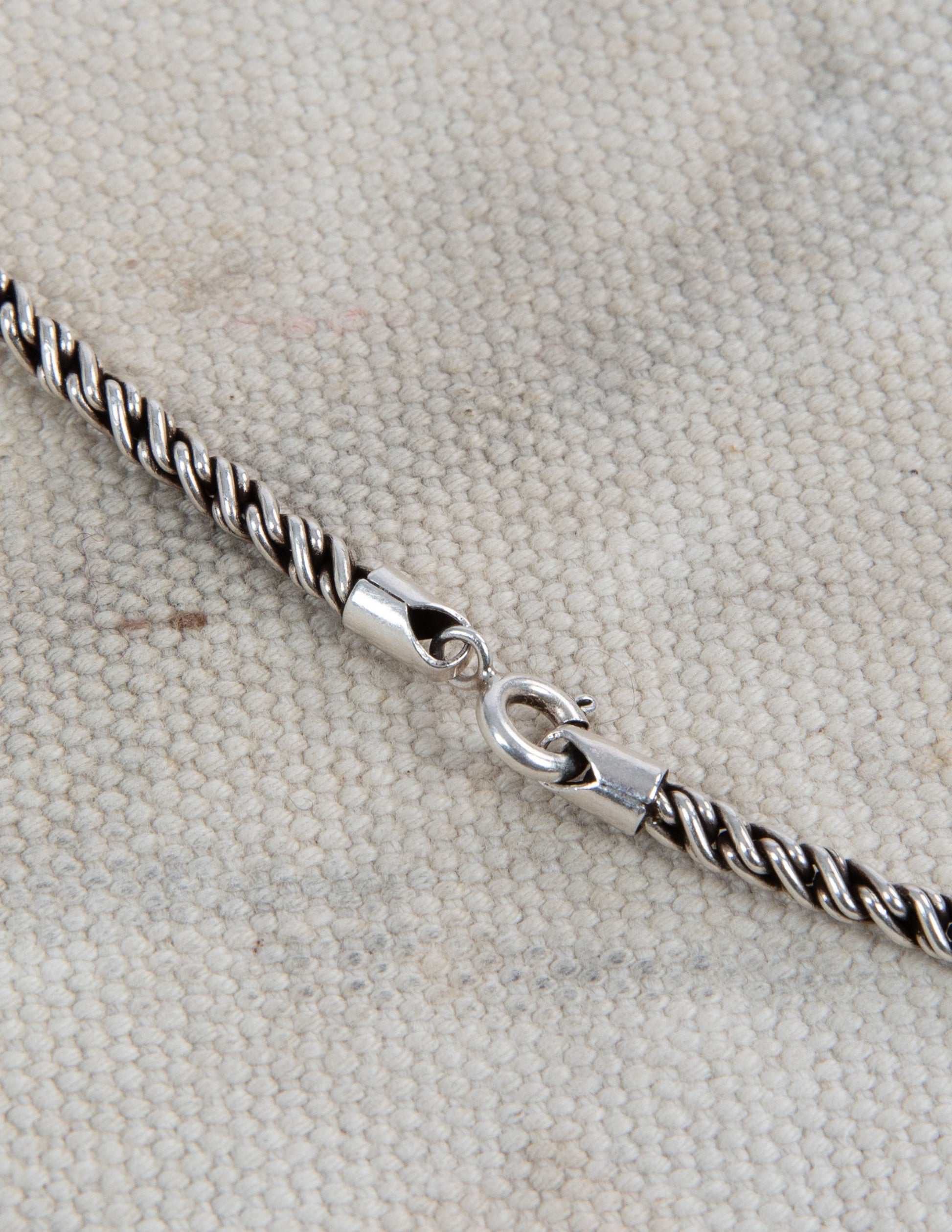 Vintage Sterling Silver Rope Chain