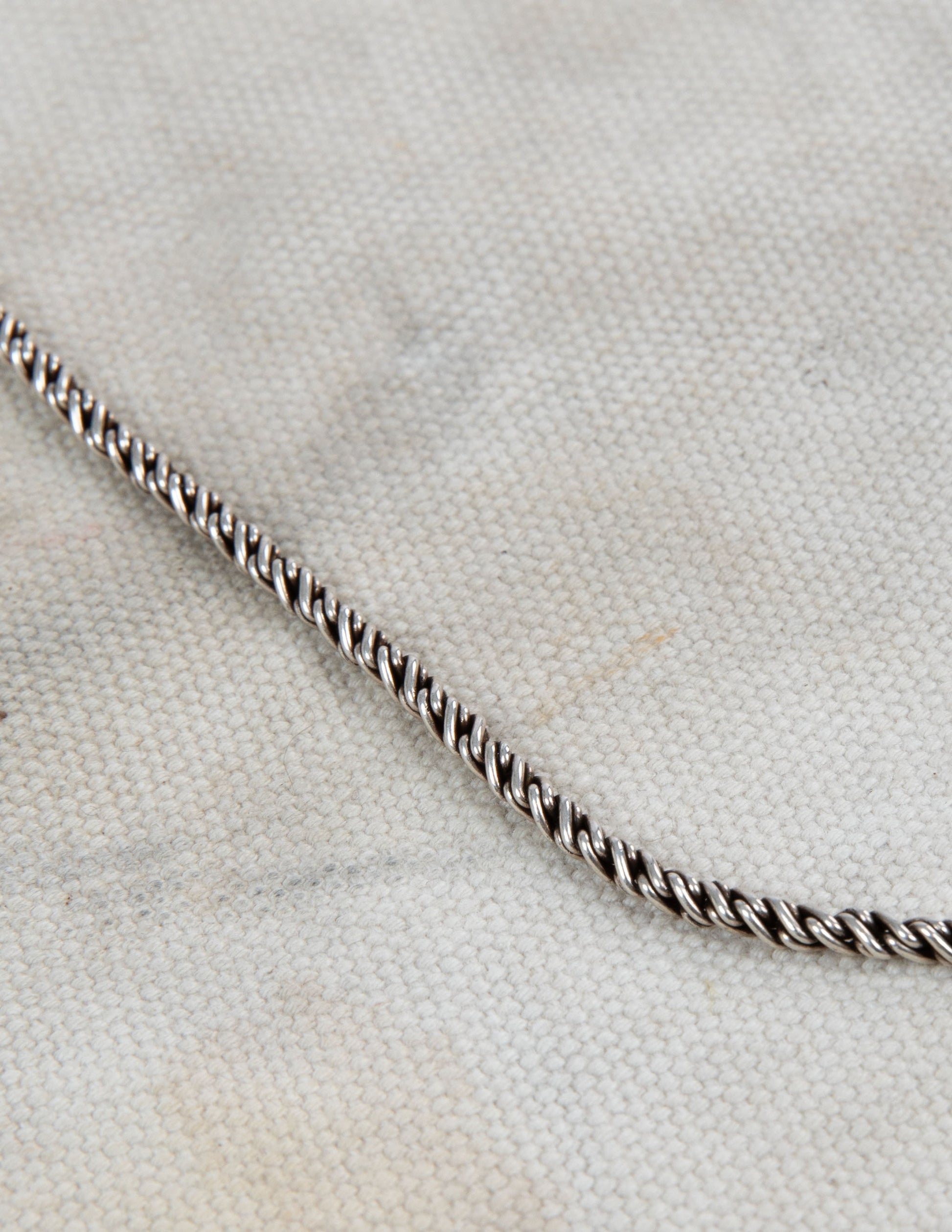 Vintage Sterling Silver Rope Chain