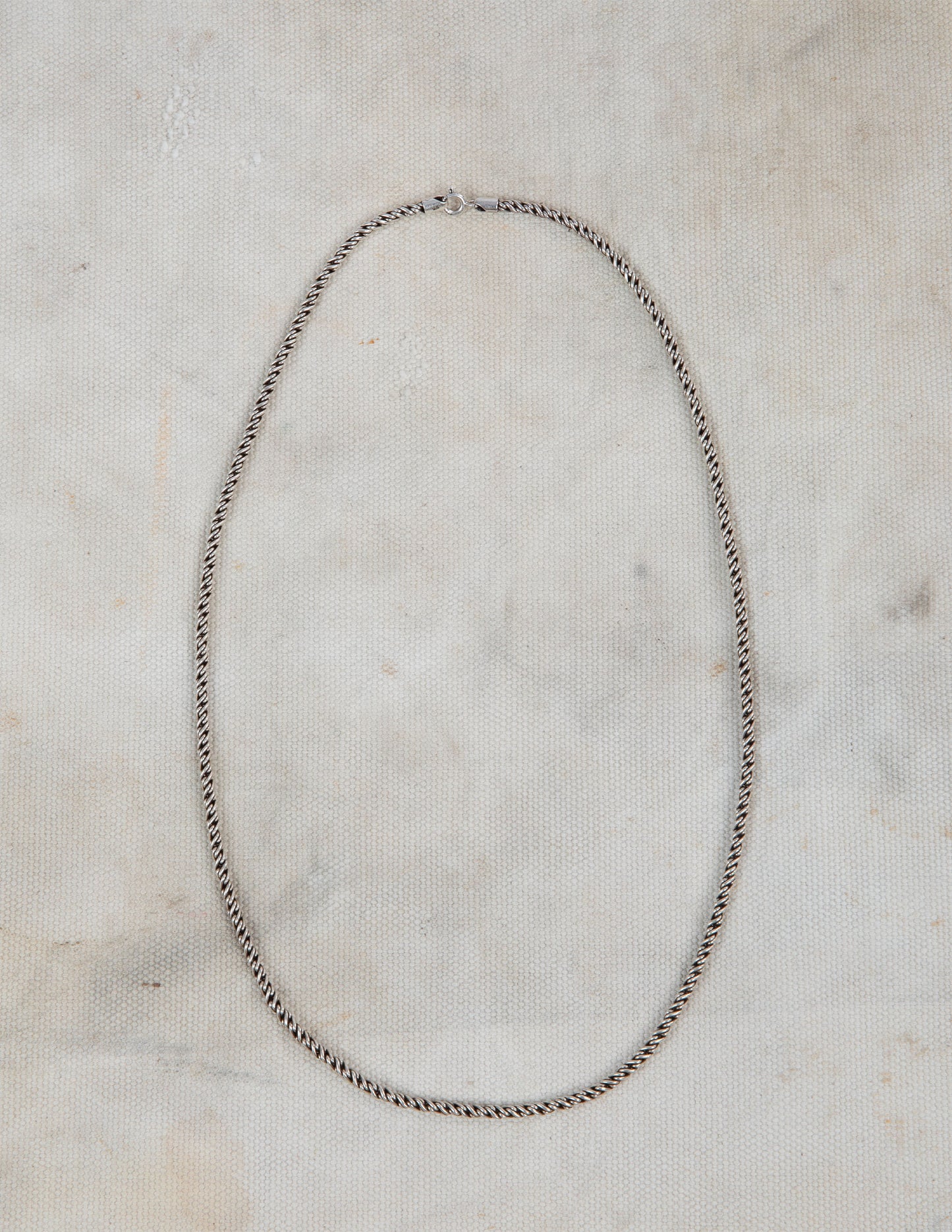 Vintage Sterling Silver Rope Chain