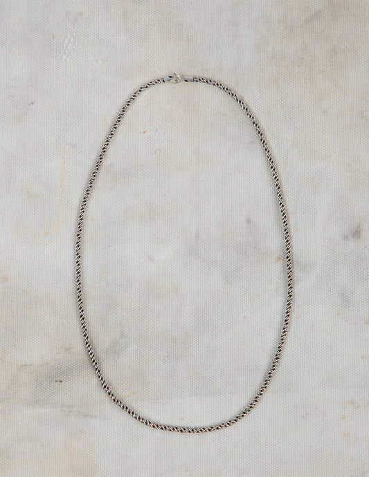Vintage Sterling Silver Rope Chain