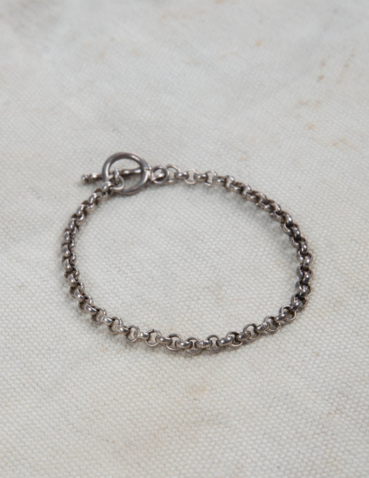 Vintage Sterling Silver Chain Bracelet