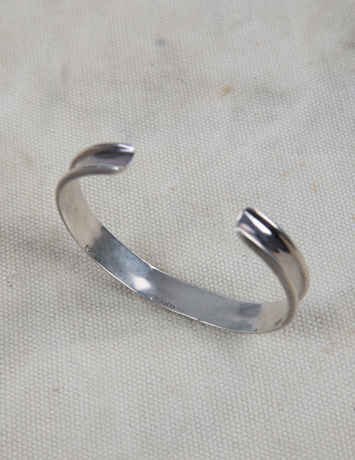 Vintage Mexican Sterling Silver Channel Cuff