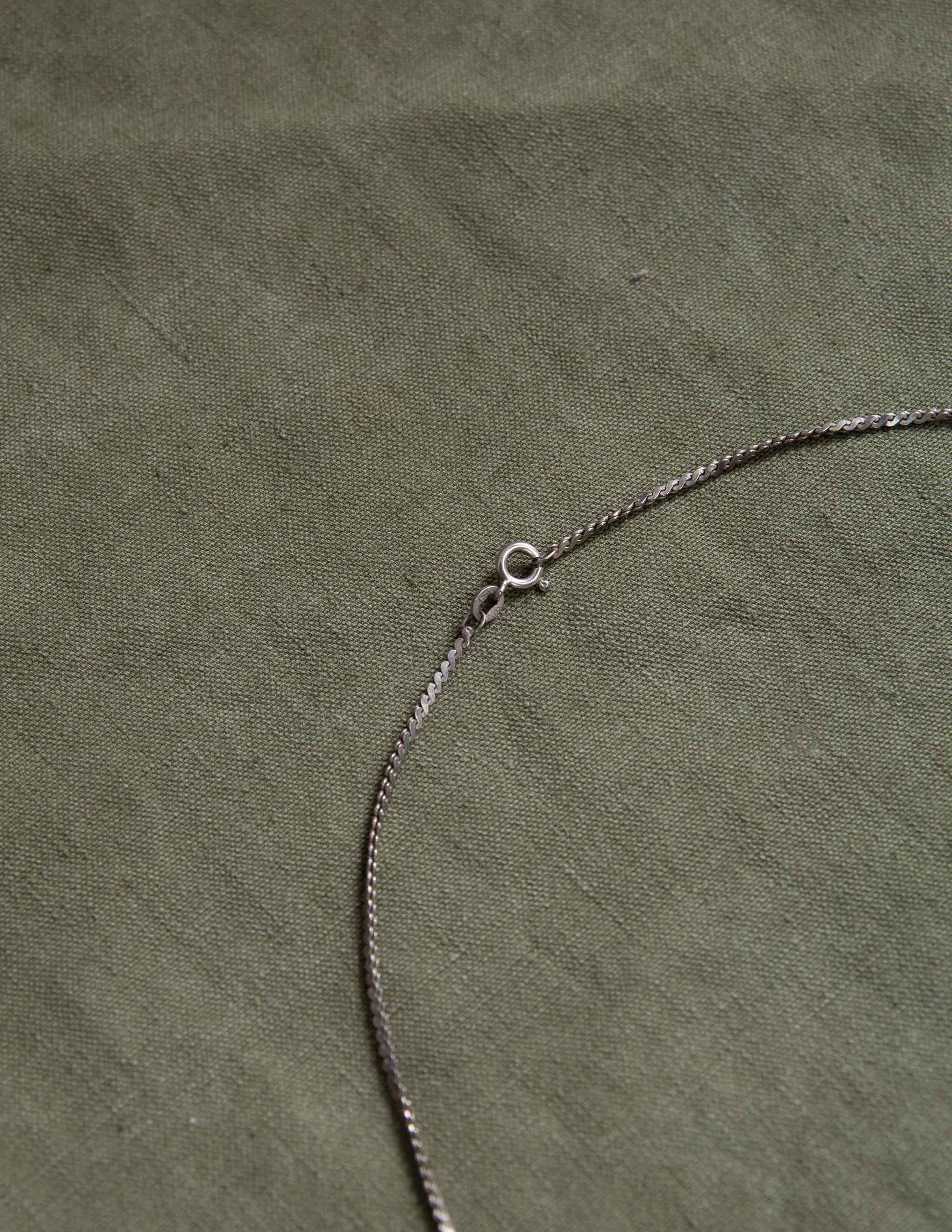 Vintage Italian Sterling Box Chain Necklace