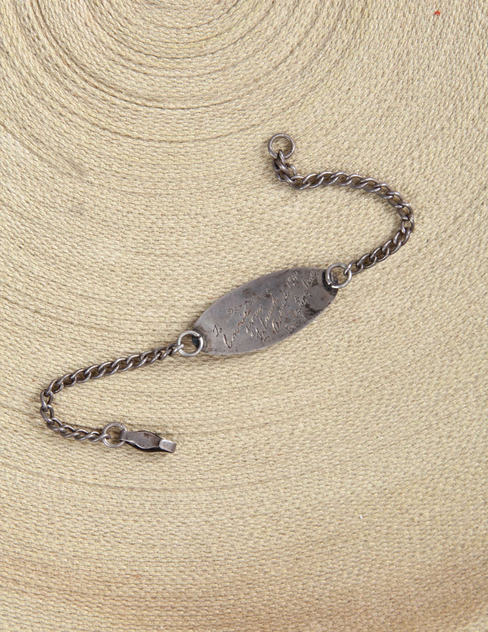 WWII Air Transport Auxiliary ID Bracelet