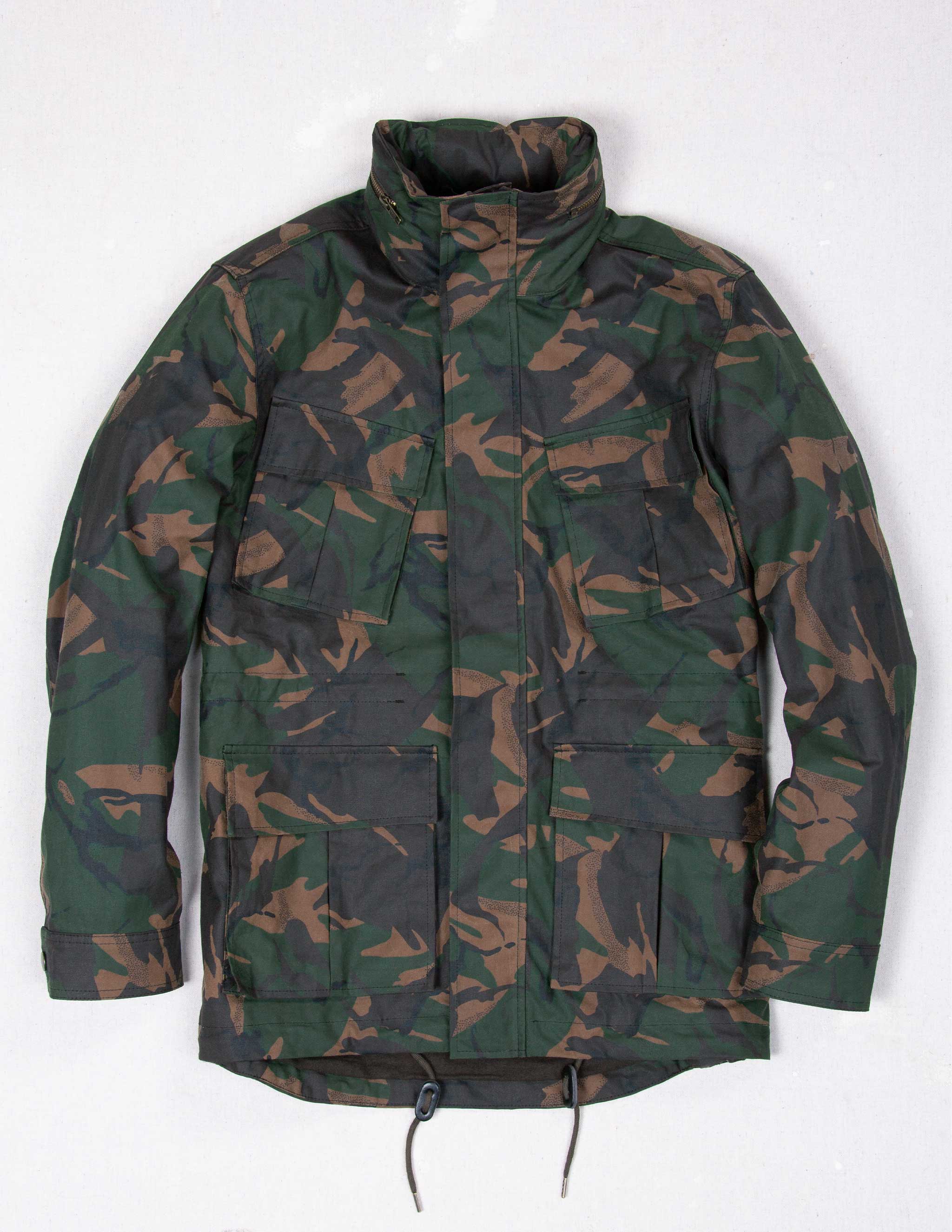 Waxed Cotton Field Jacket in British Woodlands Camo – RIVAY