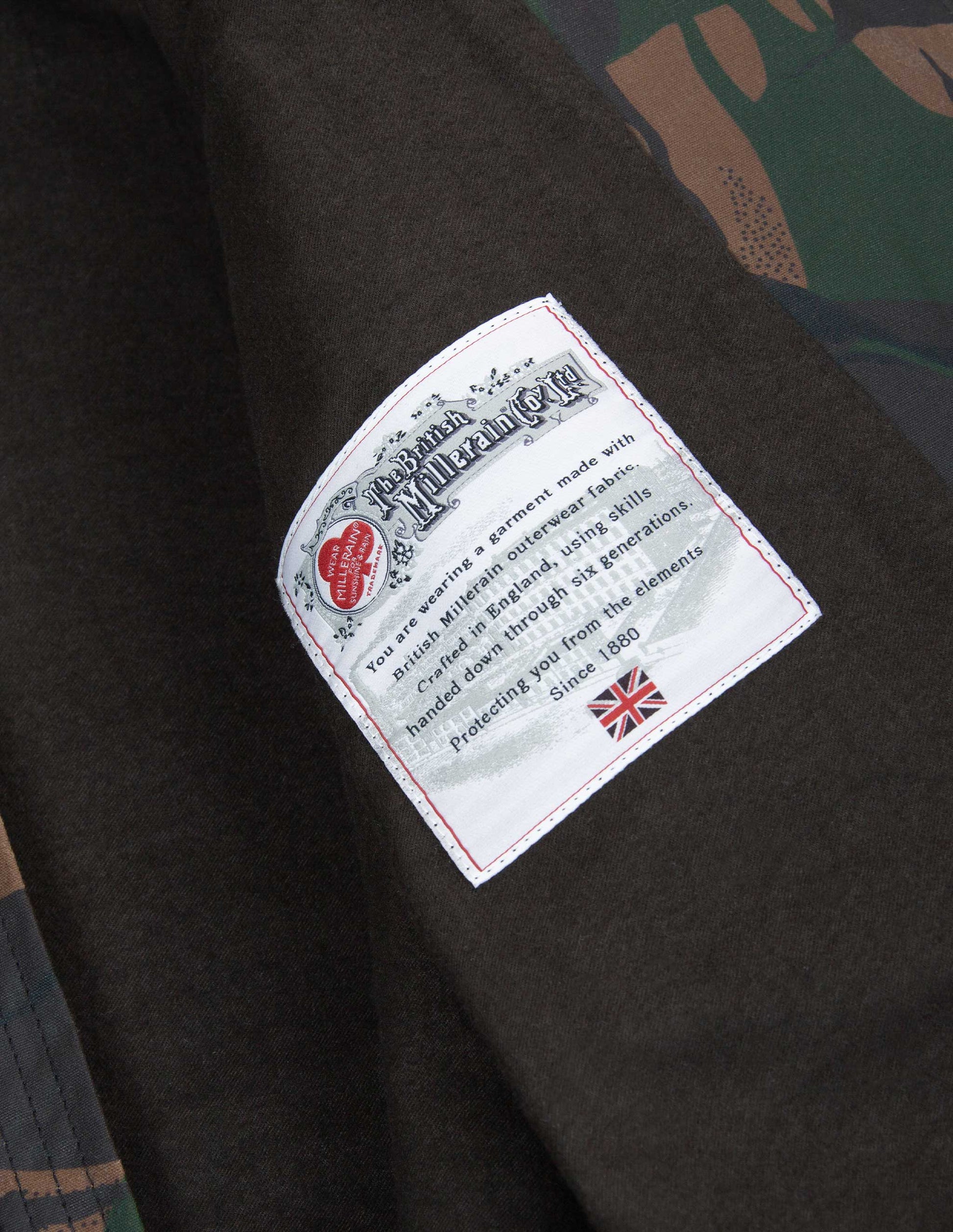 Waxed Cotton Field Jacket in British Woodlands Camo