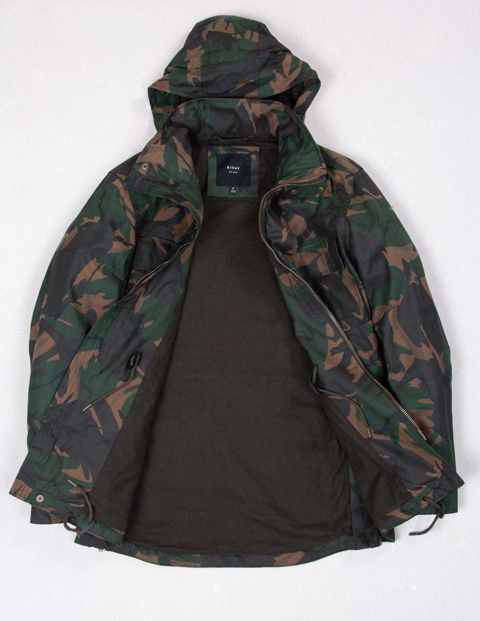 Waxed Cotton Field Jacket in British Woodlands Camo