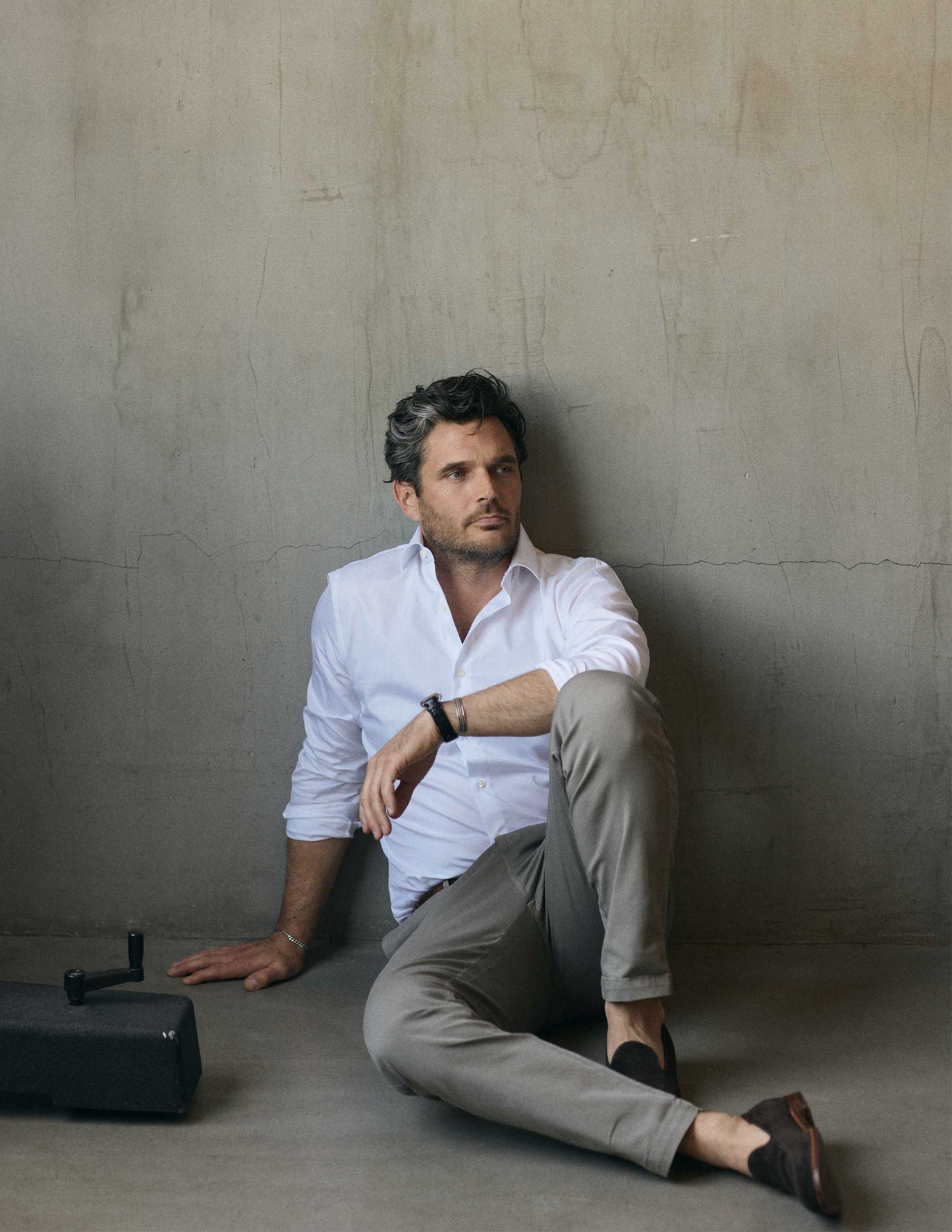The Corso Italian Dress Shirt in Classic White Pinpoint Oxford