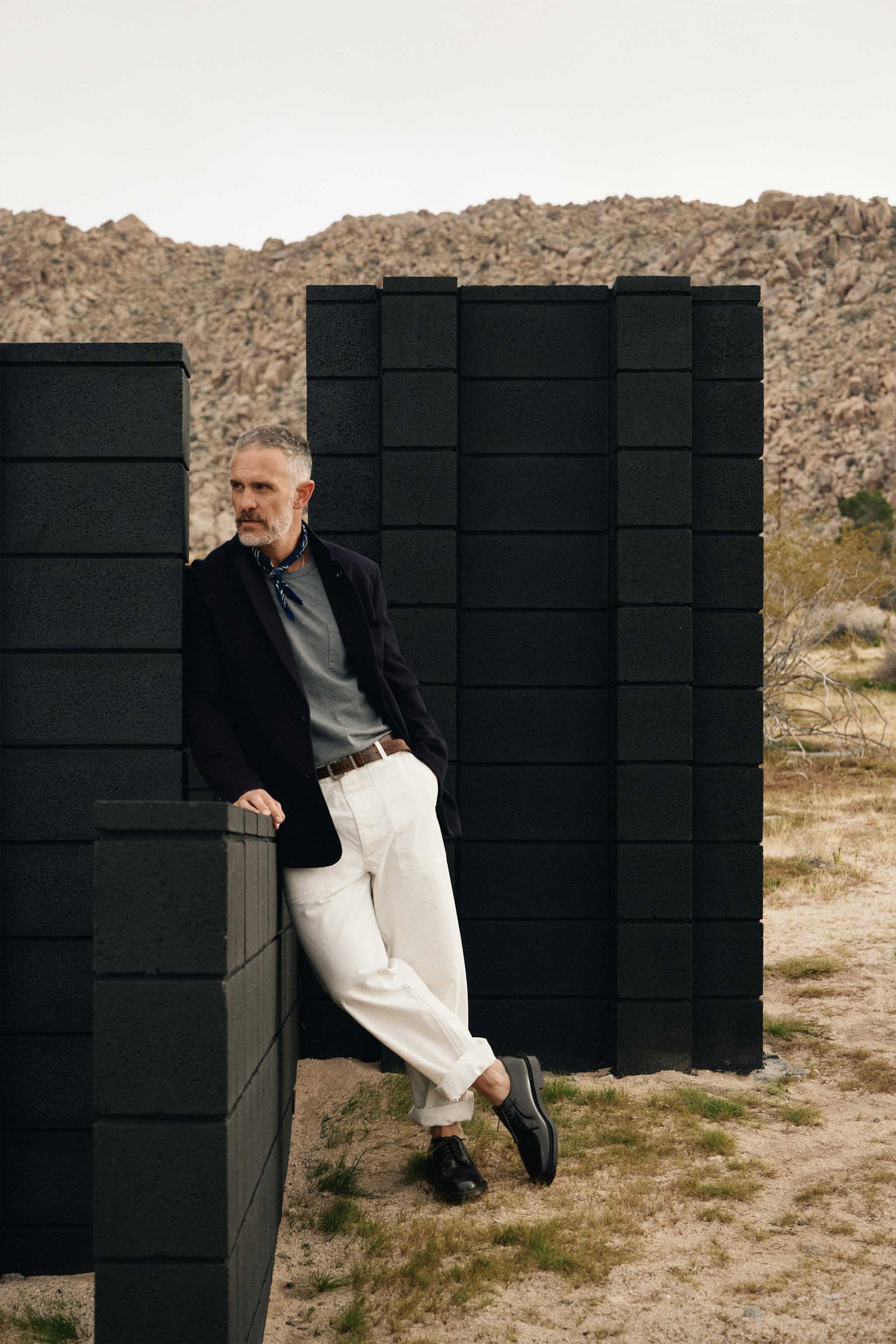Series II Garment Dyed Utility Pant in Chalk