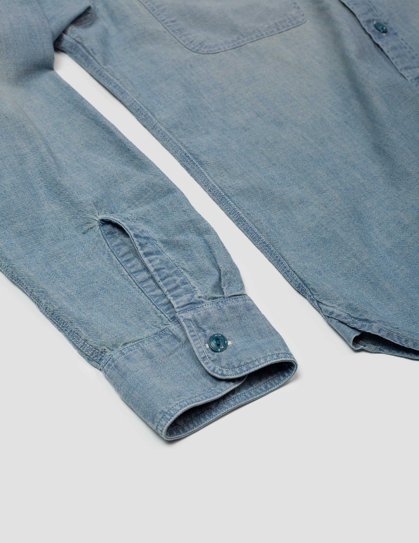 Rivay Albers Mens Indigo Chambray Workshirt