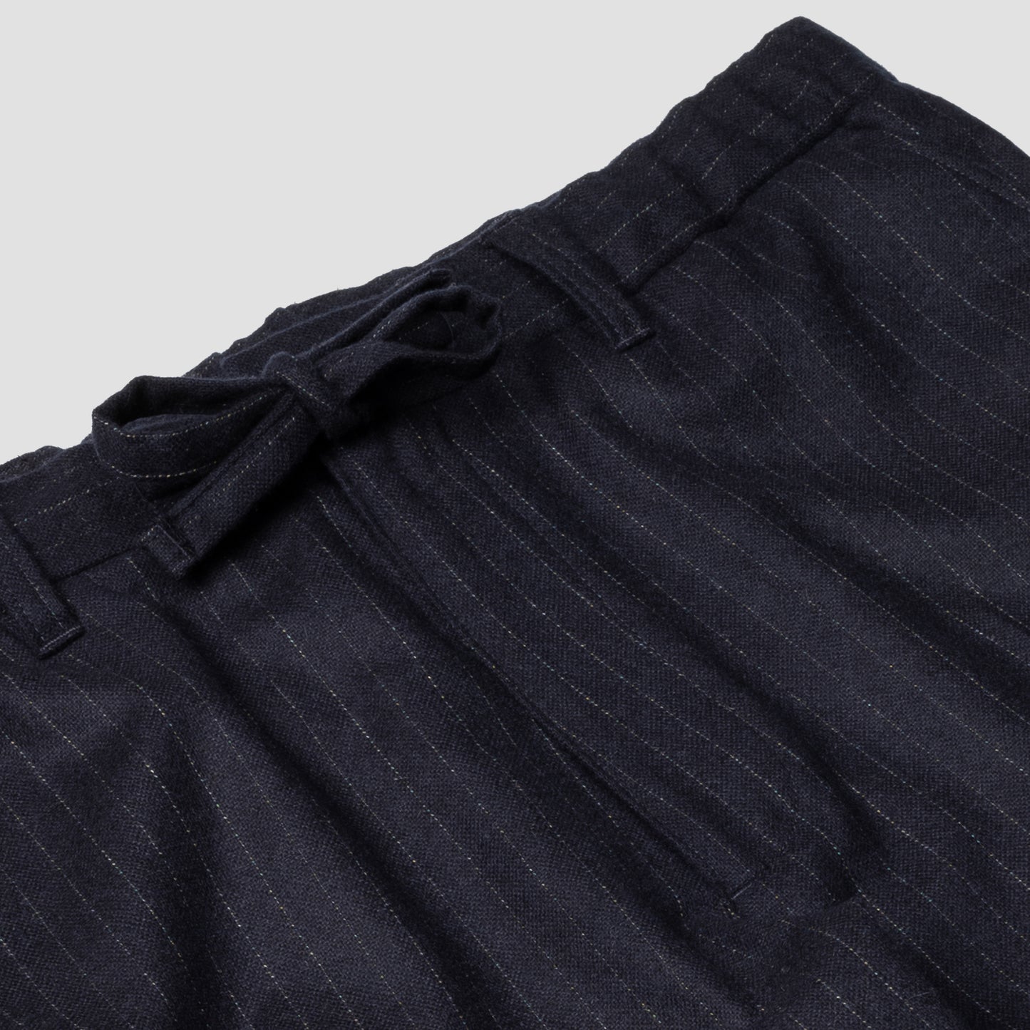 Chiltern Wool Cashmere Trouser in Navy Chalkstripe