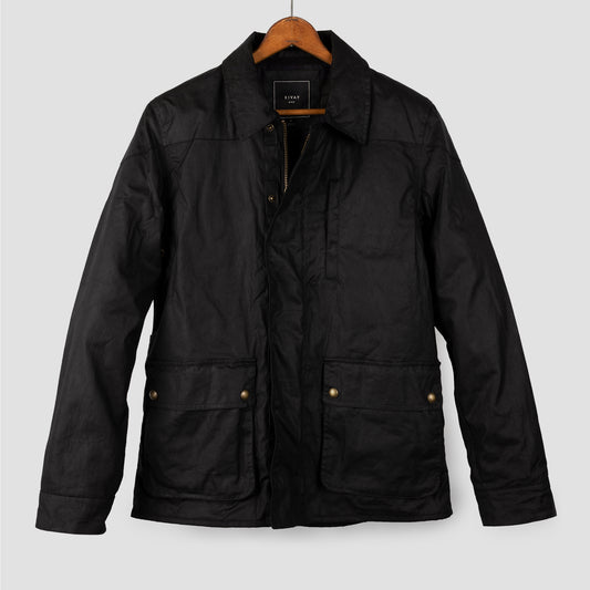 Rivay Delaney Waxed Cotton Mens Jacket