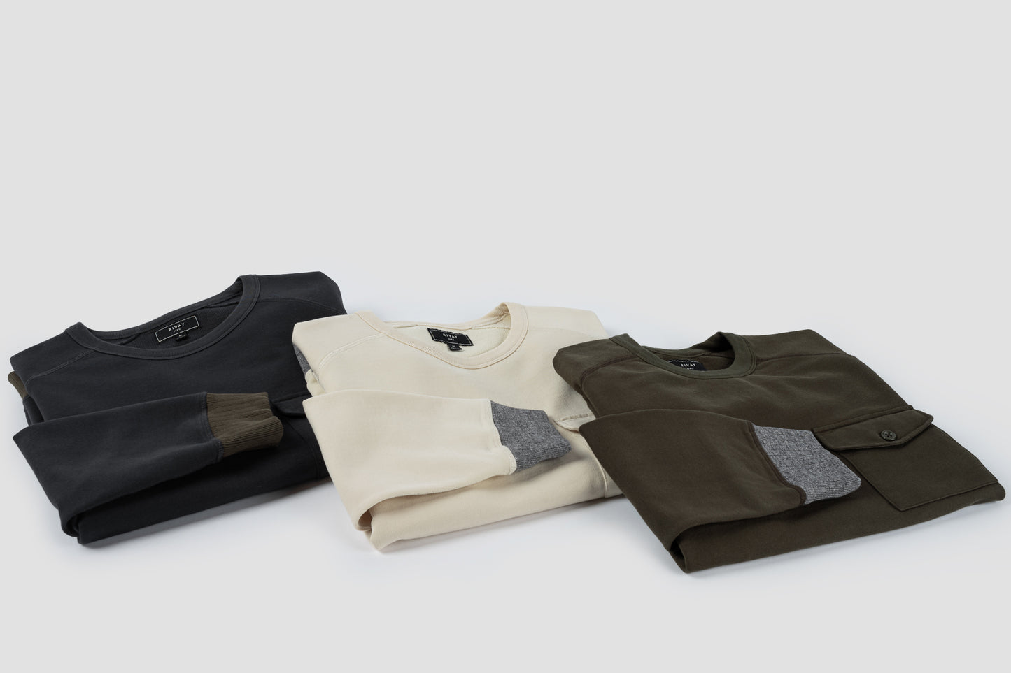 Fields French Terry Pocket Sweatshirt in Olive