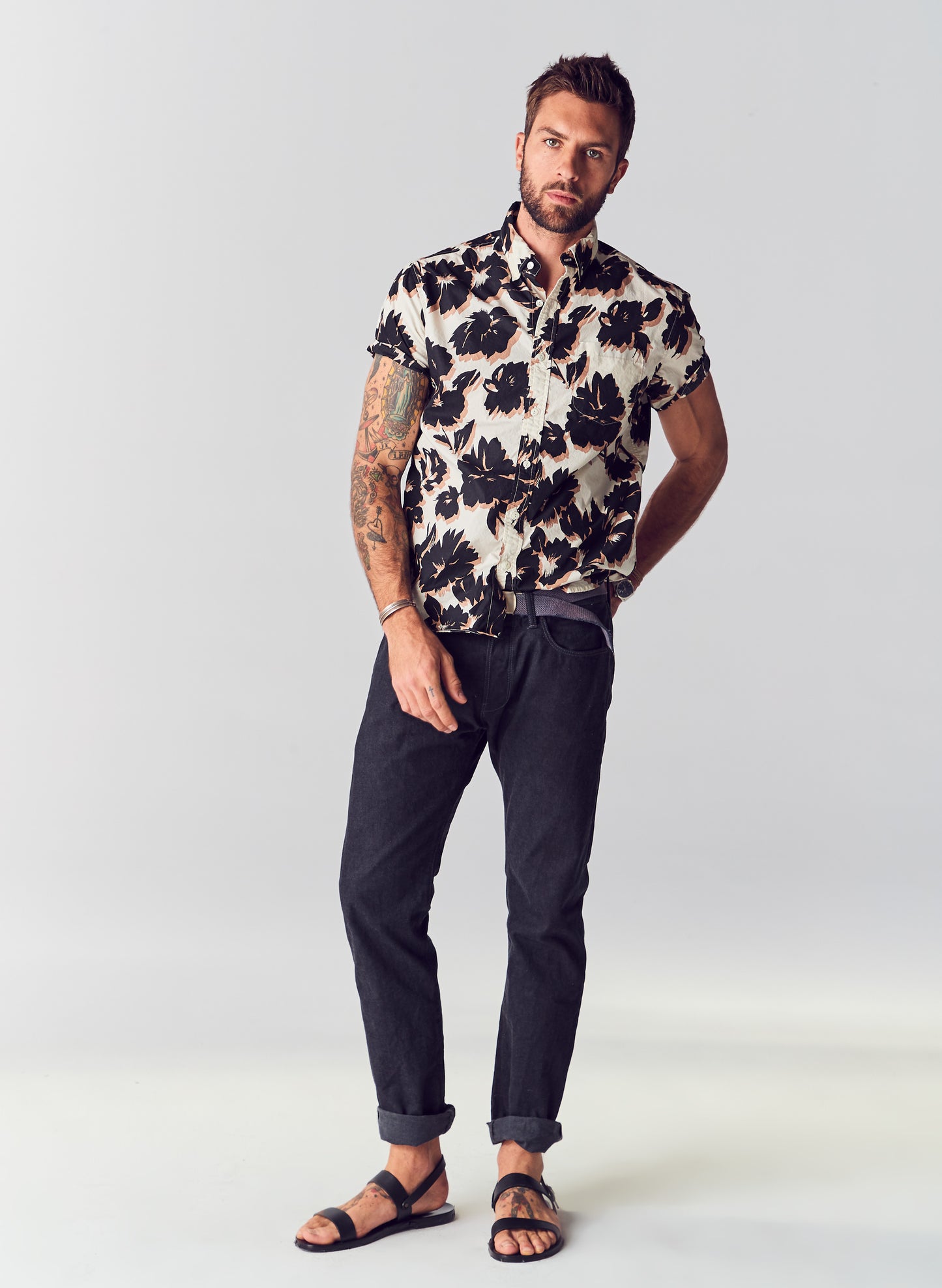 Èze Floral Print Short Sleeve Shirt