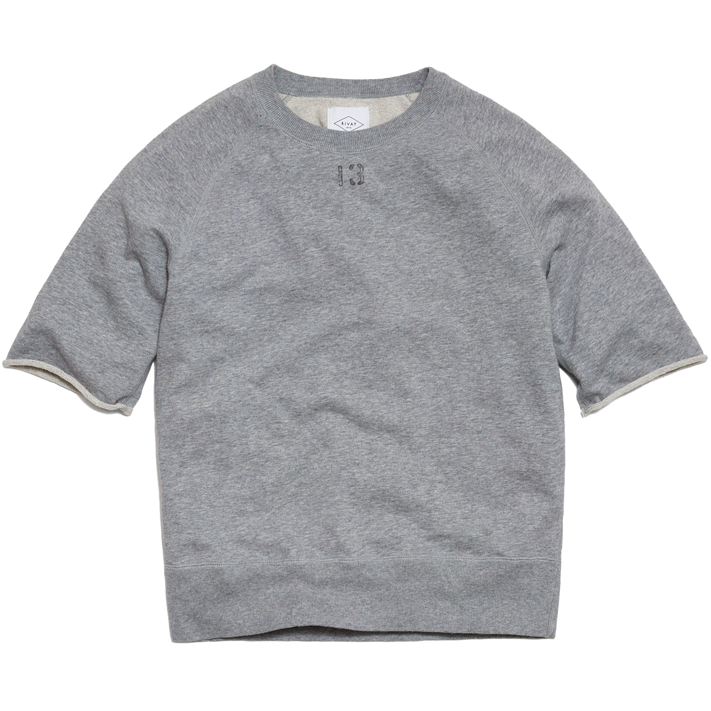 Wilks Cotton French Terry Sweatshirt in Heather Grey